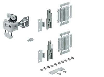 Hettich: 9237903: Комплект фурнитуры WINGLINE L 12 кг, самозакрывание, без нижнего напр. элемента, левый