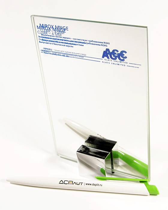 Зеркало AGC MIROX Clear Серебро на основе прозрачного стекла 2750x1605x4мм